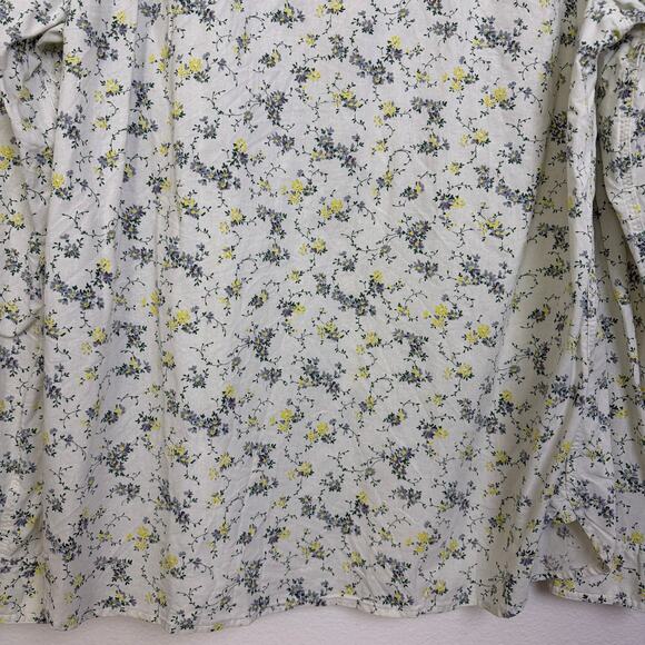 Denim & Supply Ralph Lauren Shirt Mens XL White Button Up Floral Cottagecore - Picture 9 of 10